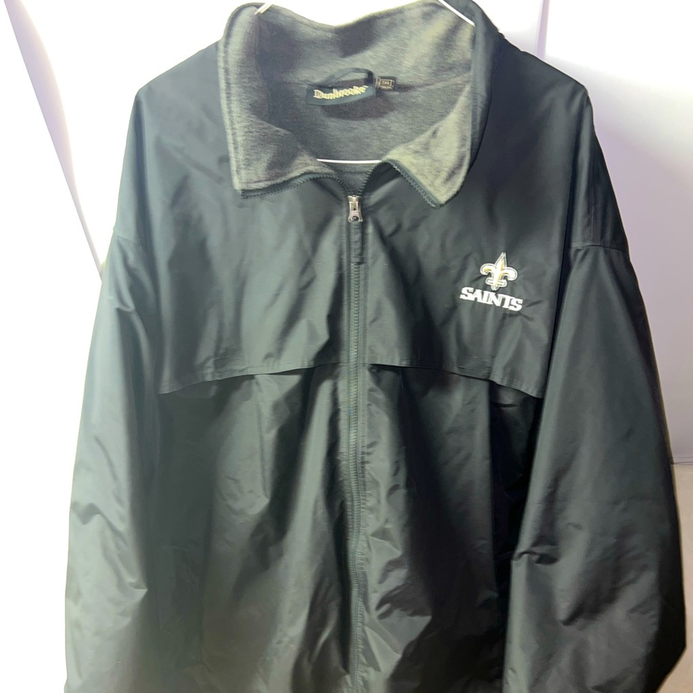 Men's Dunbrooke Black New Orleans Saints NFL Triumph Fleece lined Men 3XL Jacket